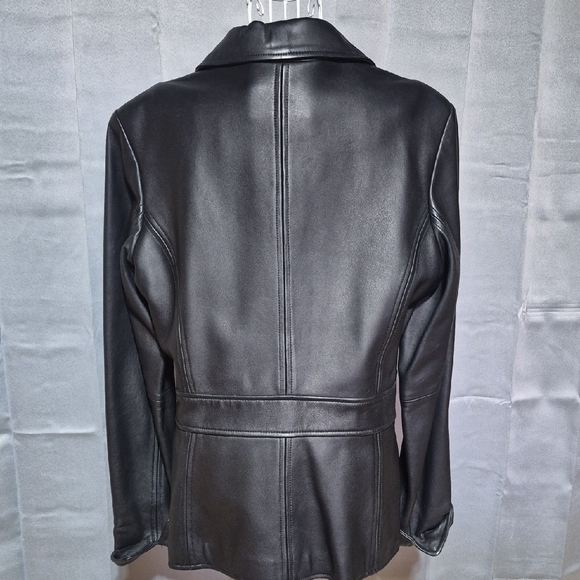 Style & Co. Black Leather Jacket - Picture 7 of 9
